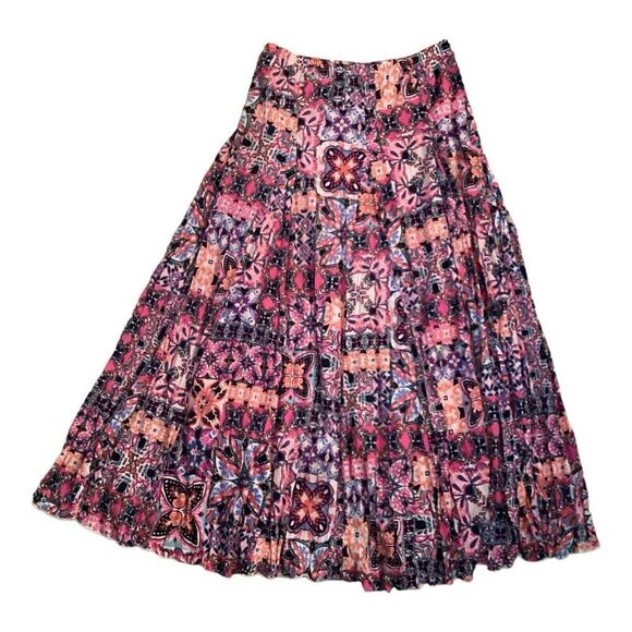 Zac & Rachel Lined Long Maxi Skirt Elastic Waist Size Medium - Picture 1 of 6